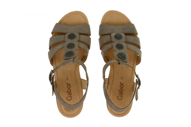 Gabor Sandale grau fumo Nubuk 24.552.13