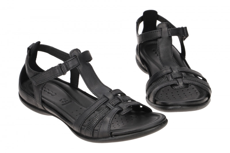 Ecco FLASH T-Steg Sandale schwarz