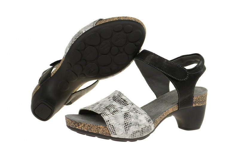 Think Traudi Sandale schwarz weiß 0-80573-08