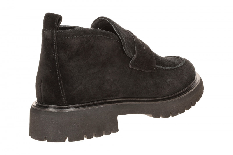 Paul Green Schuhe Mid Plateau Slipper schwarz Loafer 8344