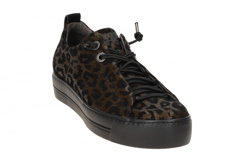 Paul Green Sneaker Schuhe braun schwarz Glossy Leo 5417