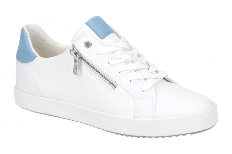 Geox Blomiee Schuhe Sneakers weiß hellblau D166HC