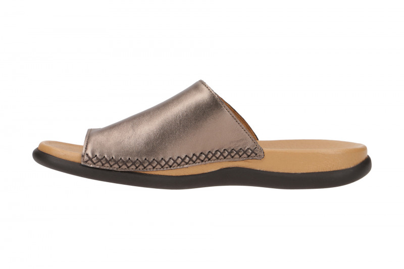 Gabor Zehentrenner Pantolette altsilber grau metallic