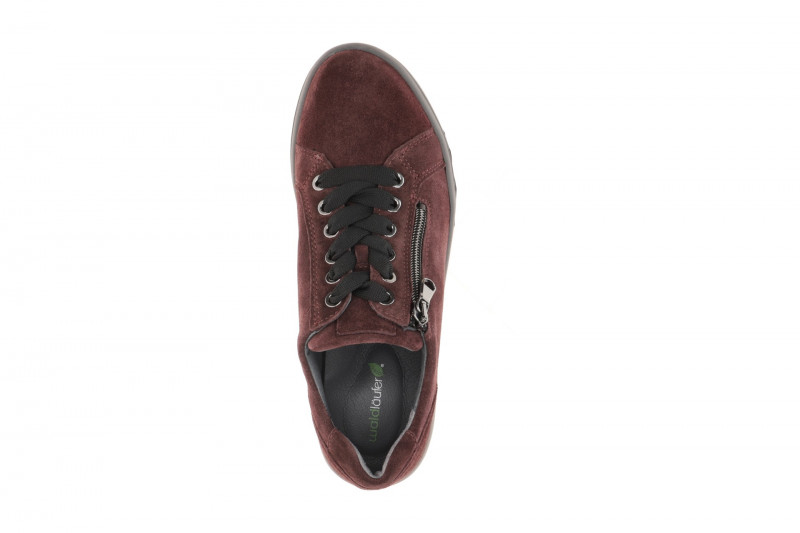 Waldläufer Teresa Schuhe rot bordo H-Weite Velour 961001