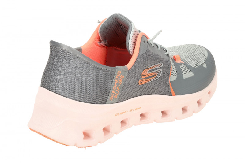 Skechers Glide Step Schuhe grau Damen SLIP INS 150420