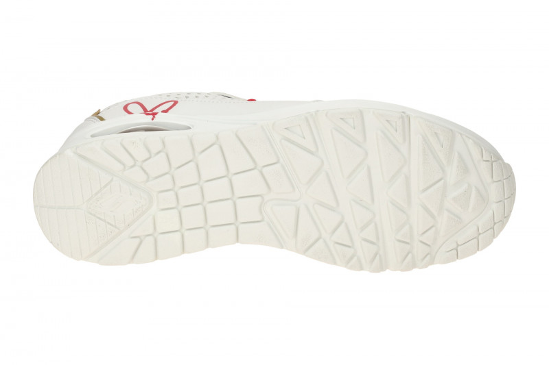 Skechers Uno Schuhe weiß einsames Herz 177991