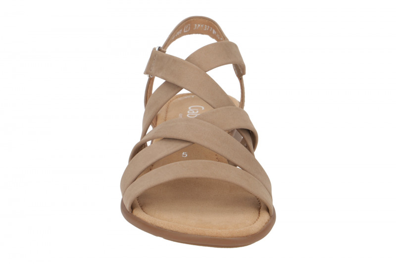 Gabor comfort Sandale grau braun Nubuck 66.066.31