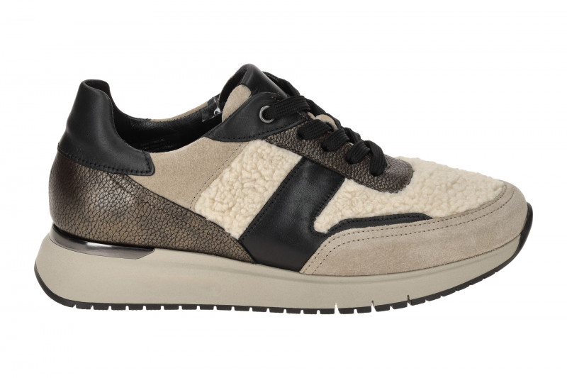 Gabor comfort Sneaker Schuhe beige creme Fell 76.445.61