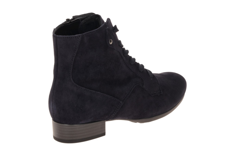 Gabor Stiefelette Ankle Boots blau Samt H-Weite 8031.04.002