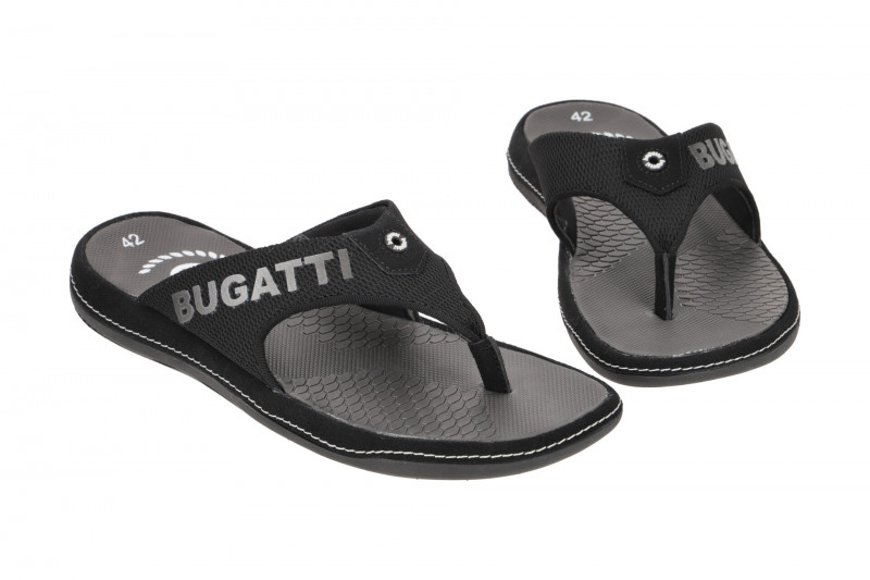 bugatti Branson Zehentrenner Pantolette schwarz 73582