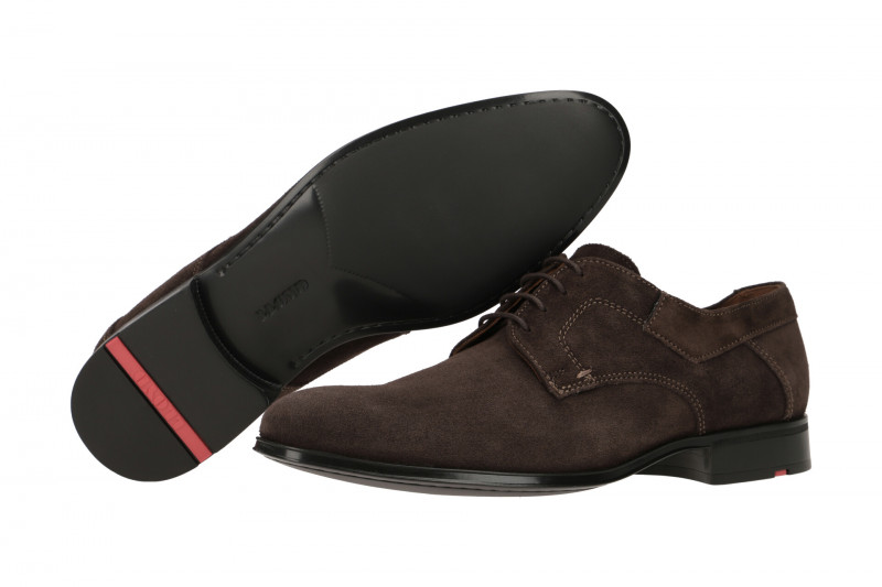 Lloyd Laro Schuhe dunkelbraun Velour 20-557-27