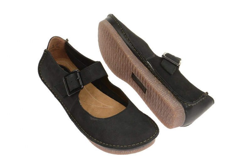 Clarks Janey June Schuhe schwarz Nubuck