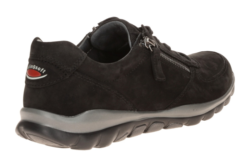 Gabor RollingSoft Schuhe schwarz Nubuck 0100.01.001