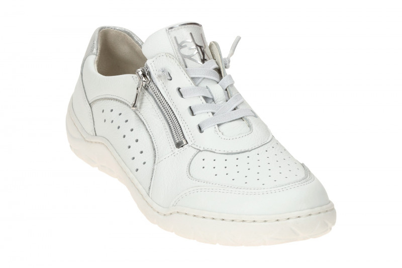 Waldläufer Milena Schuhe weiß silber K-Weite 612005
