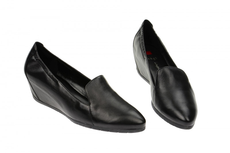 Högl Slipper schwarz Keil Pumps 9-10 4430 0100