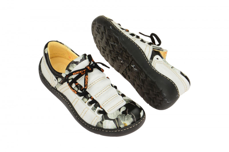 Eject Schuhe OCEAN weiß schwarz Blumen