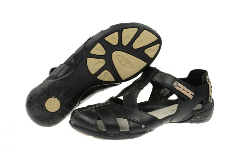 camel active Saturn-S Damen Sandale schwarz - 152.11.01