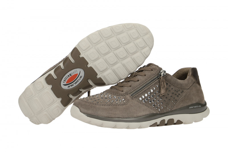 Gabor RollingSoft Schuhe grau Strass 968