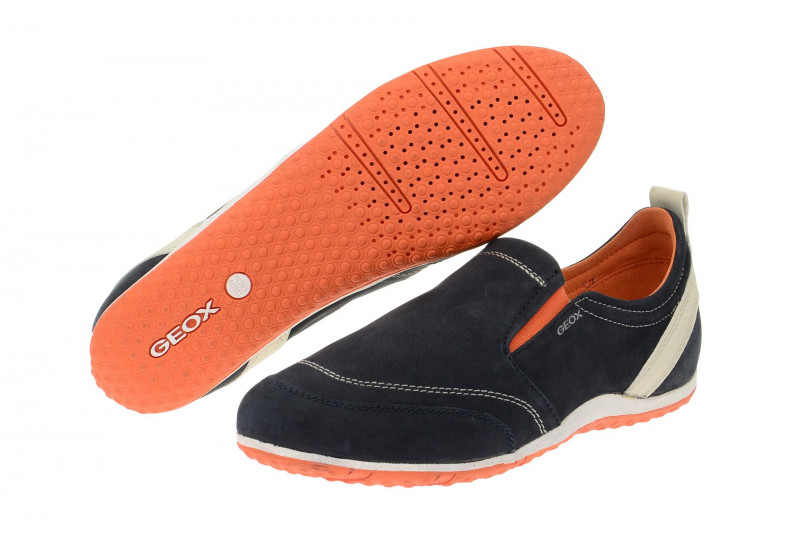 Geox Vega Slipper blau Nubuck - D5209B