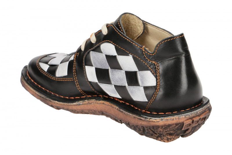 Eject Dunas Schuhe schwarz weiß Karo Herren 10036