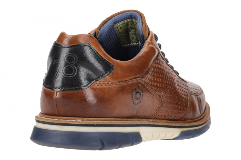 bugatti Sammy Comfort Schuhe braun perforiert AER01