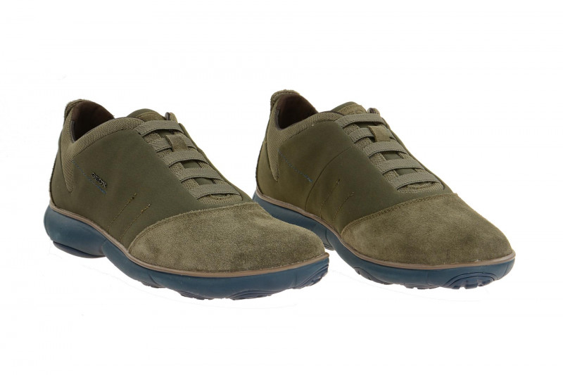 Geox Nebula Schuhe grau braun Sohle blau