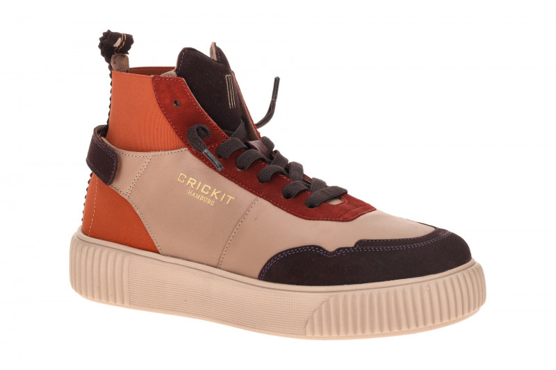 CRICKIT Rebeka Stretch Mid Sneaker taupe braun bunt
