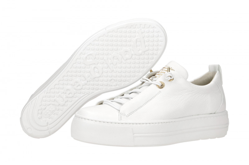 Paul Green Sneaker Schuhe weiß gold 5017
