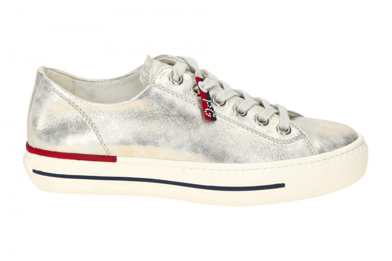 Paul Green Sneakers Schuhe silber grau metallic 4760