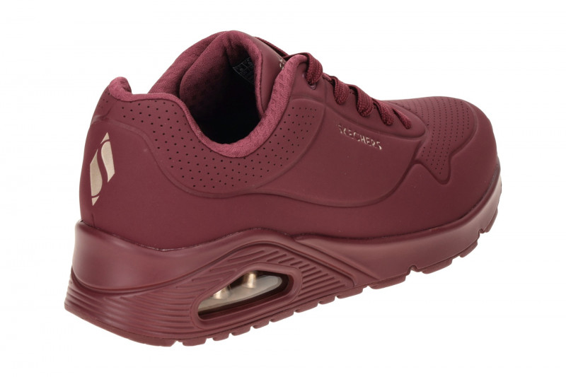 Skechers Uno Schuhe dunkelrot Damen Sneakers 73690