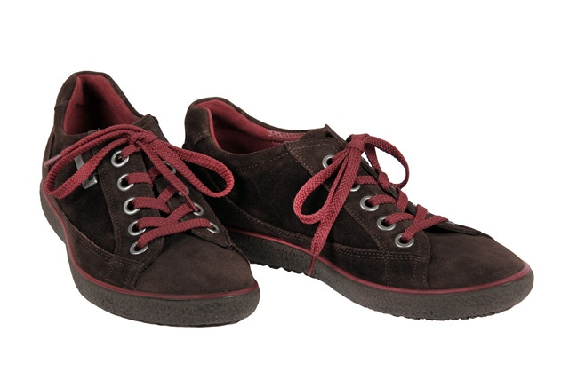 Ecco Stripe Schuhe in coffee braun