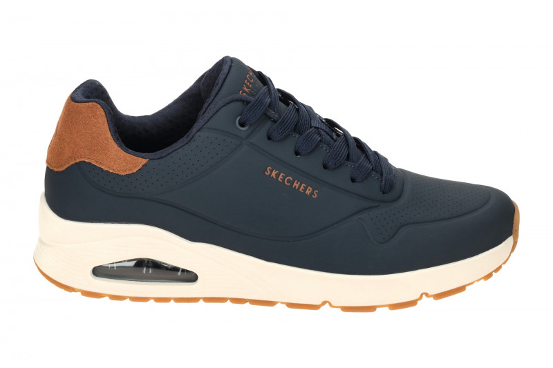 Skechers Uno Schuhe blau navy Herren Sneakers 183004