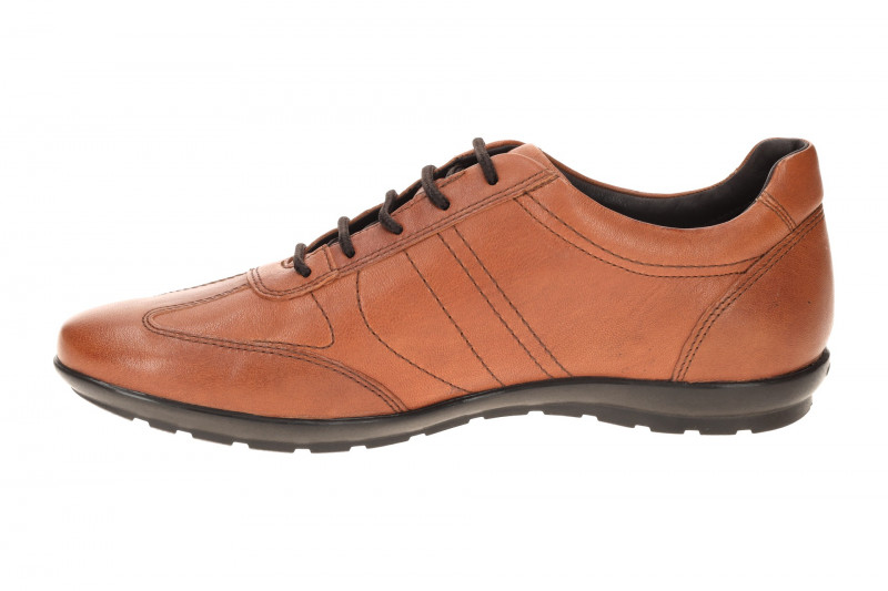 Geox Symbol Schuhe hellbraun Schnürer U74A5B
