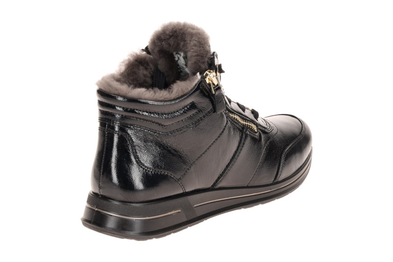 ARA Osaka Winter Schuhe Sneaker schwarz Lammfell 12-24808
