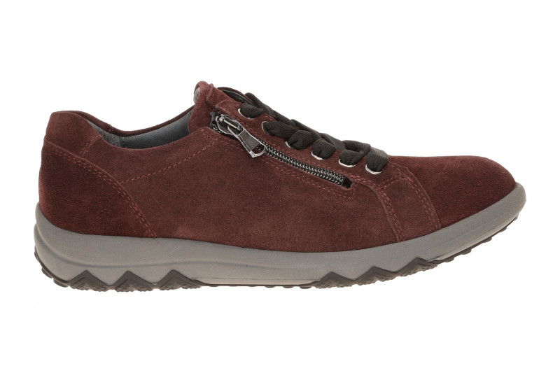 Waldläufer Teresa Schuhe rot bordo H-Weite Velour 961001