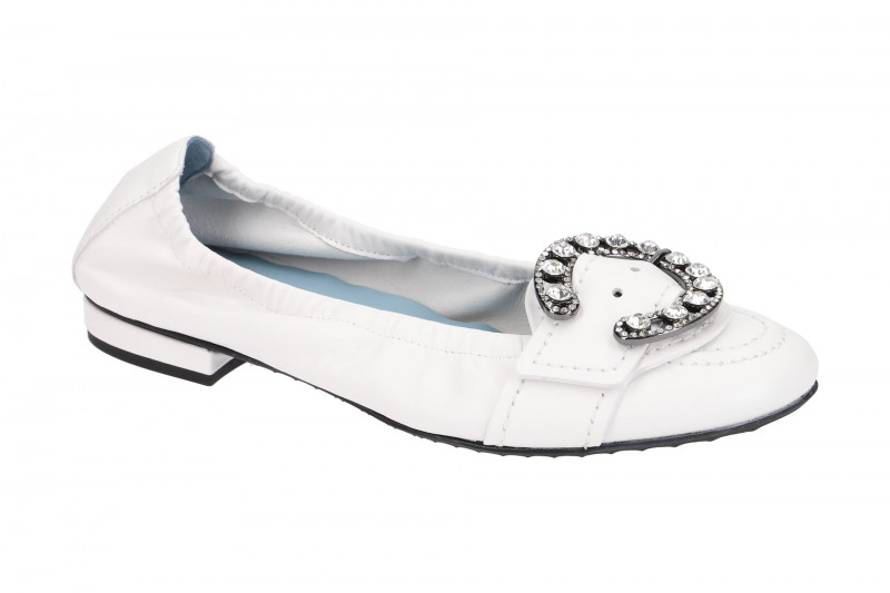 K&amp;S Malu Ballerinas weiß Crystal 10290