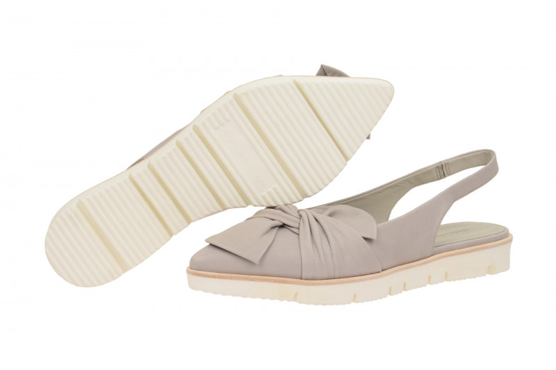 K&S Schuhe Ono grau Nappa Sling Pumps