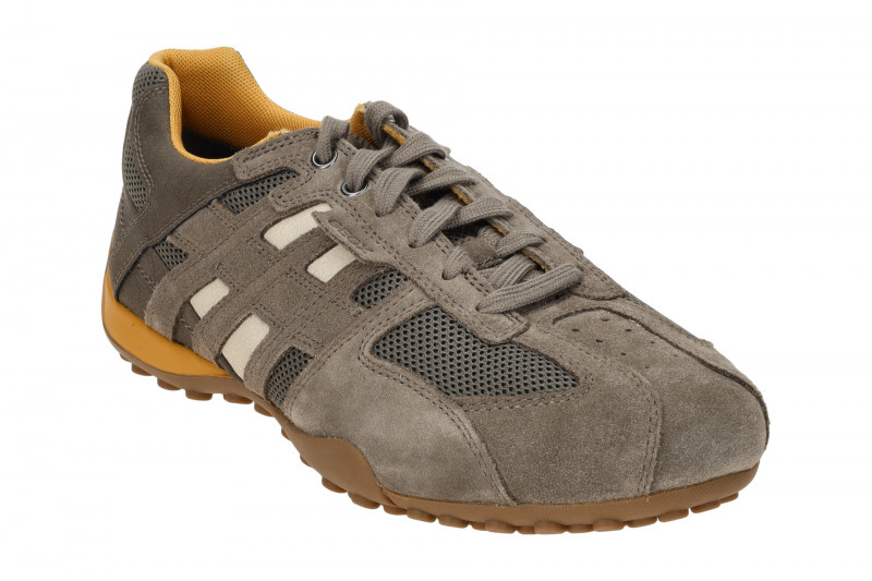 Geox Snake Schuhe Sneakers taupe grau U4507A
