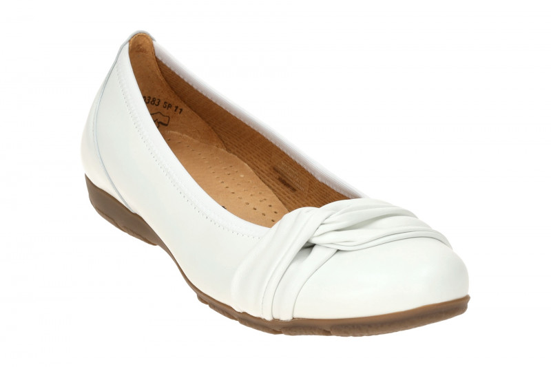 Gabor Ballerina weiß Leder Schlaufe 04.165.21