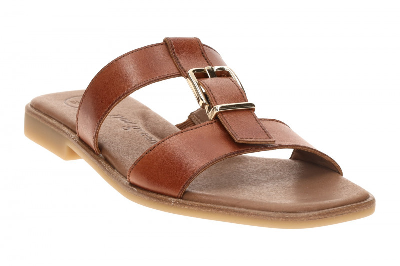 Paul Green Pantolette braun Schnallen-T-Steg 6188