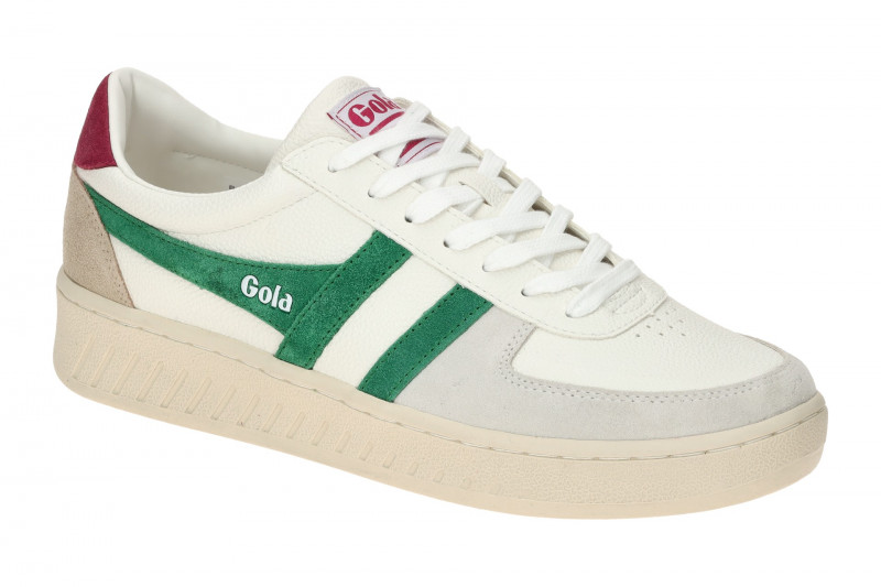 Gola Grandslam Trident Schuhe Sneakers weiß grün rot CLA415