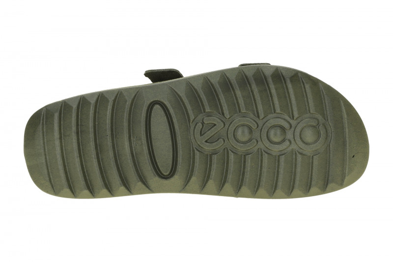 Ecco Cozmo Herren Pantolette grün olive Schnalle 500984