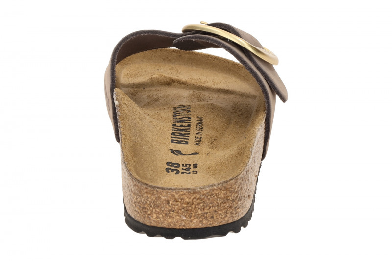 Birkenstock Madrid Big Buckle Pantolette lila gold SCHMAL 1030517