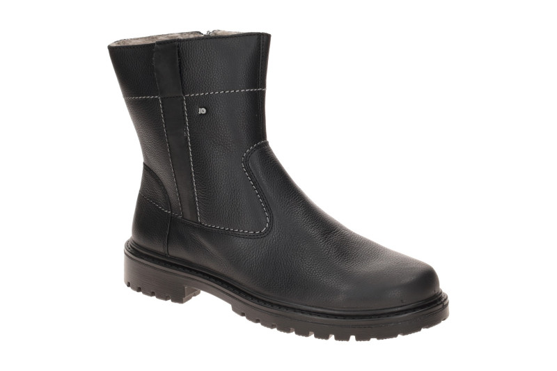 JOMOS Warmfutter Stiefel schwarz H-Weite Lammfell 456504