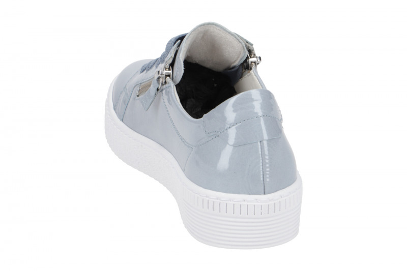 Gabor Schuhe hellblau Lack Sneaker 23.334.96