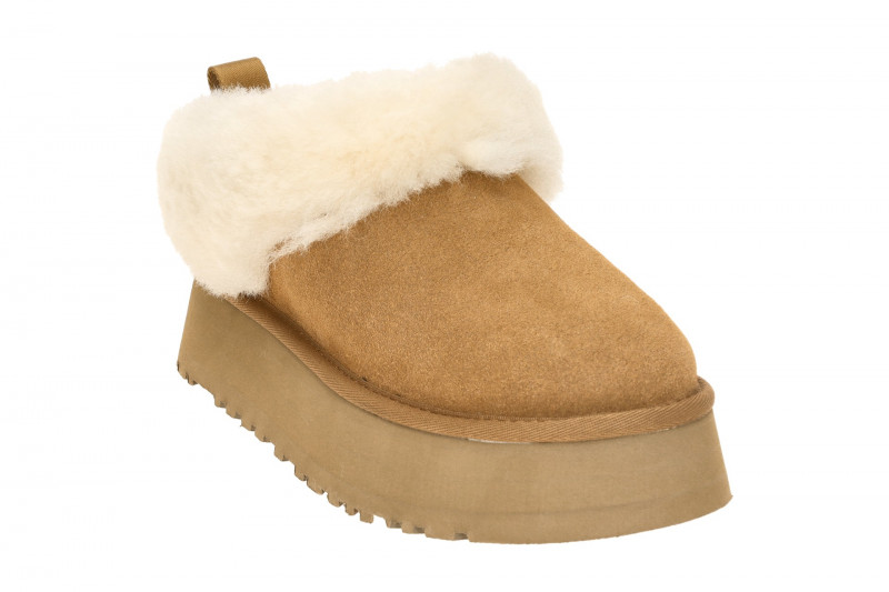UGG Tazzele Boots Plateau Slipper braun chestnut Warmfutter