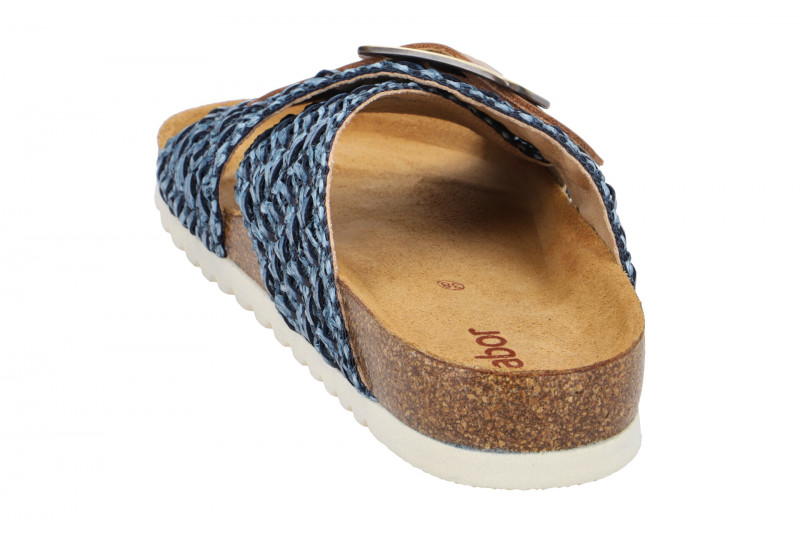 Gabor Pantolette blau Bast braun Nappa 83.032.46