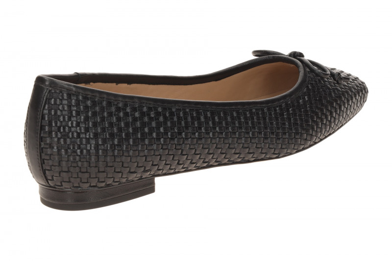 Peter Kaiser Ballerina schwarz Nappa geflochten 72182