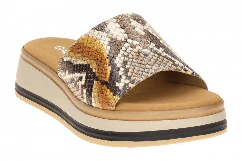 Gabor Plateau Pantolette braun Python 82.740.82