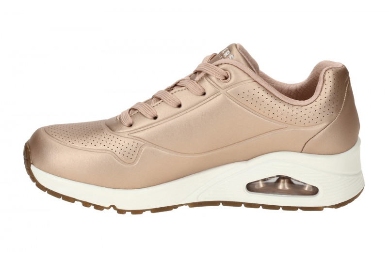 Skechers Uno Schuhe rose gold metallic Sneakers 73691